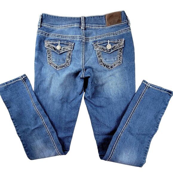 Maurices Womens Jeans Decorative Pocket Stitching size 6 Regular JH1598503 - Picture 1 of 6